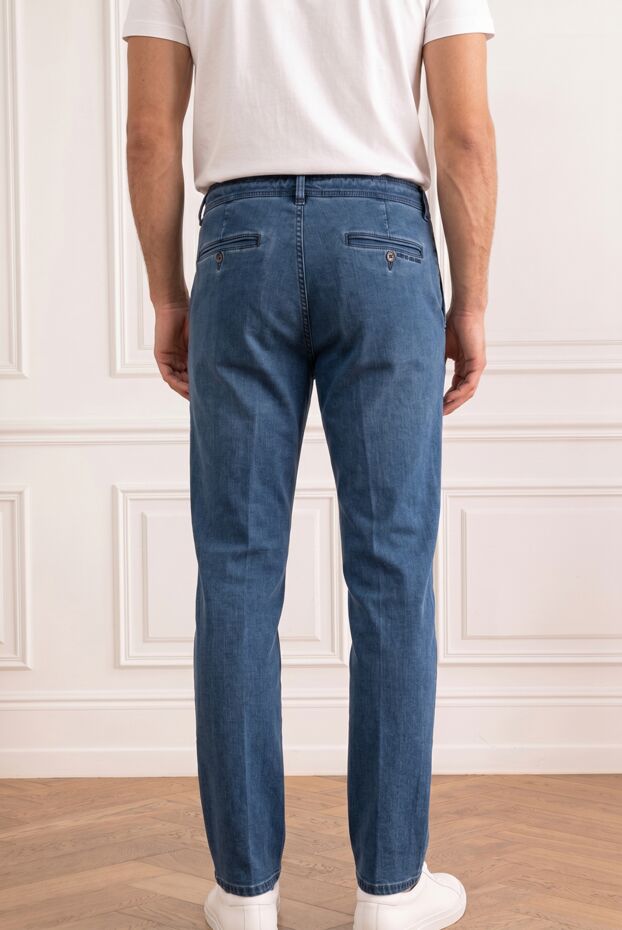 Scissor Scriptor men's blue jogger jeans with elastic waistband 196144 - photo 2