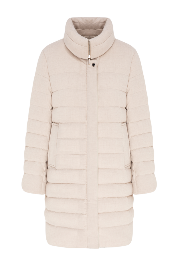 Moorer cashmere down midi coat with a high puffer collar 196363 - photo 1