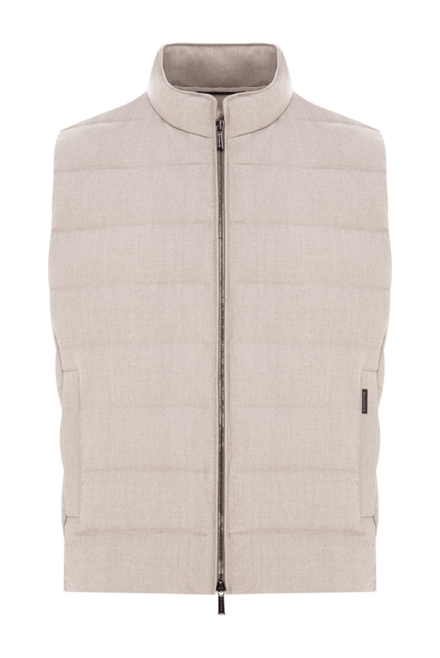 Moorer quilted down vest made of premium melange wool with added soft cashmere 196394 - photo 1