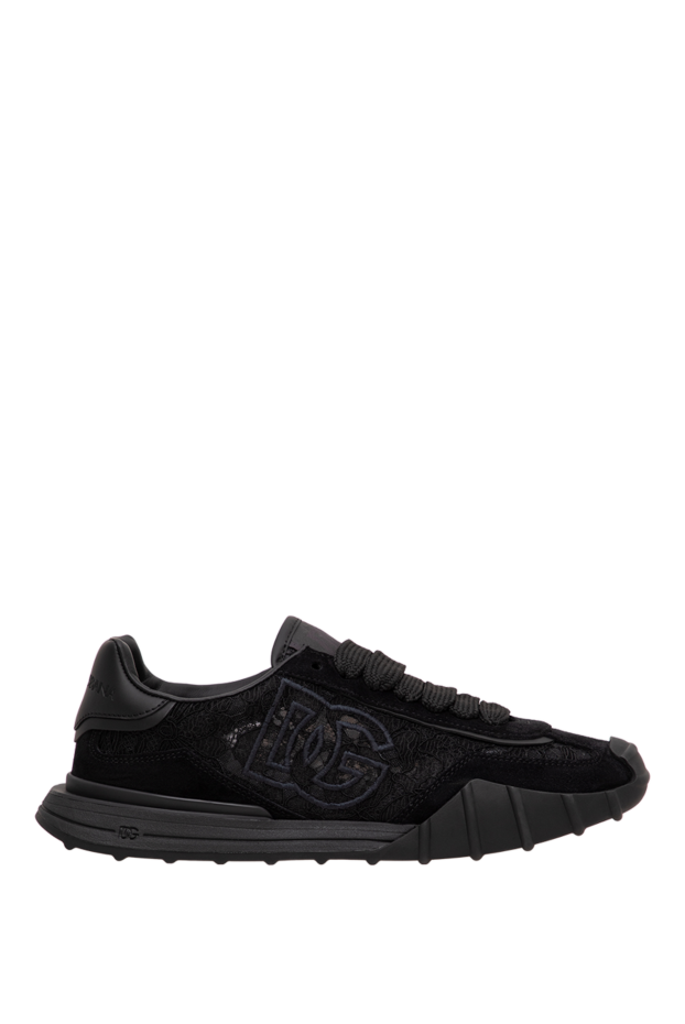 Dolce & Gabbana black women's dg athletic combo sneakers with a lug sole 196629 - photo 1