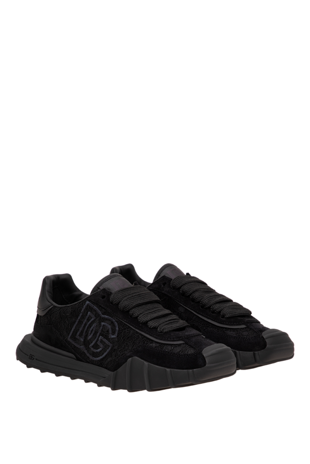 Dolce & Gabbana black women's dg athletic combo sneakers with a lug sole 196629 - photo 3