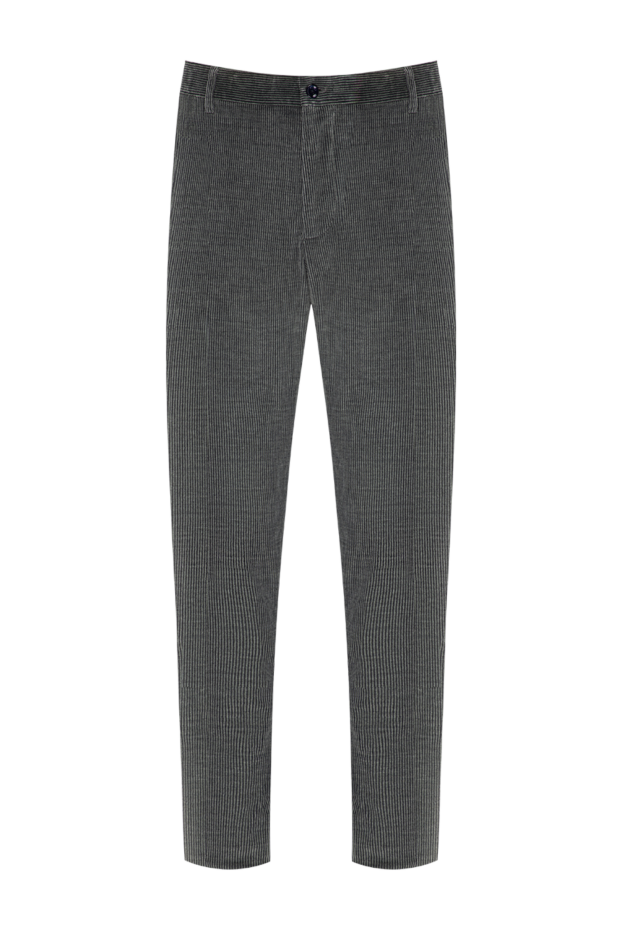 Zilli men's gray tapered corduroy trousers 196702 - photo 1