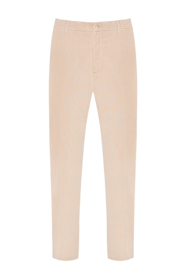 Zilli men's beige tapered corduroy trousers 196703 - photo 1