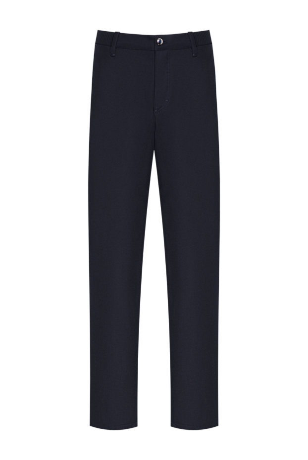 Zilli dark blue classic straight-leg wool trousers 196707 - photo 1