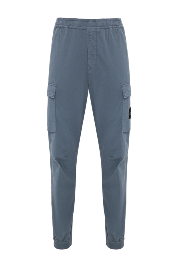 Stone Island хлопковые зауженные брюки карго с фирменным патчем 196763 - фото 1
