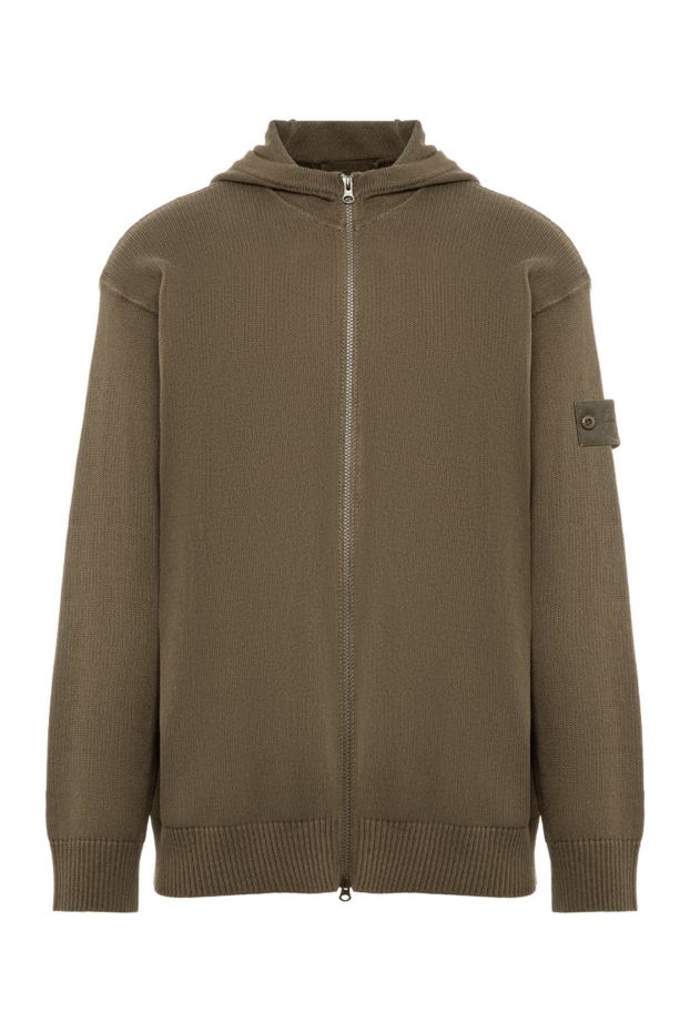 Stone Island ghost piece knitted zip-up hooded cardigan 196765 - photo 1