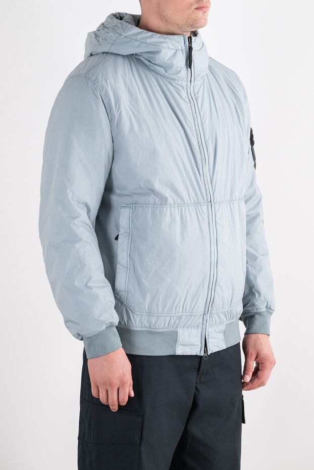 Stone Island куртка с капюшоном из нейлона с эффектом потертости утепленная primaloft 196800 - фото 3