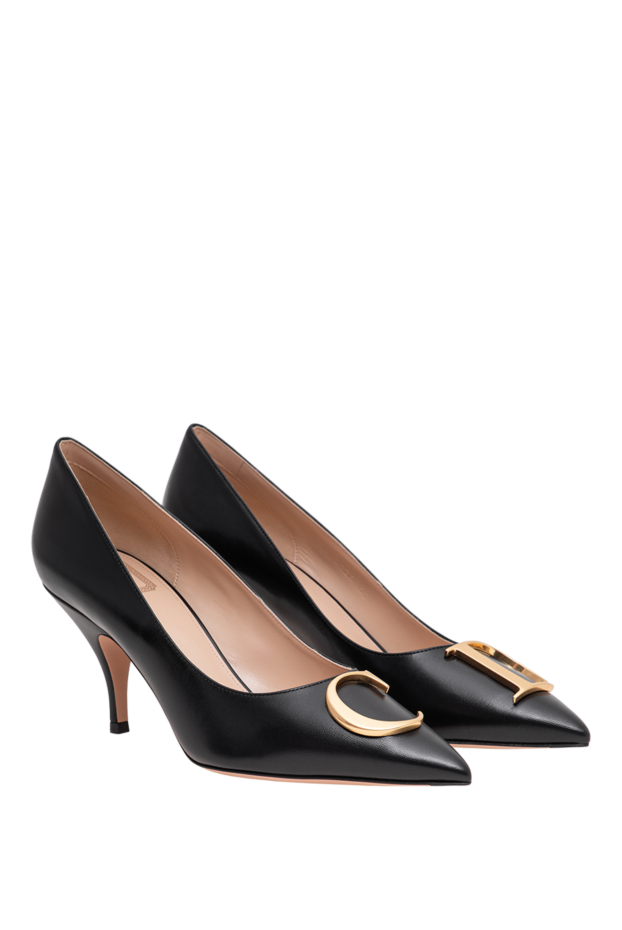 Dior black sheepskin initial pumps 196879 - photo 3