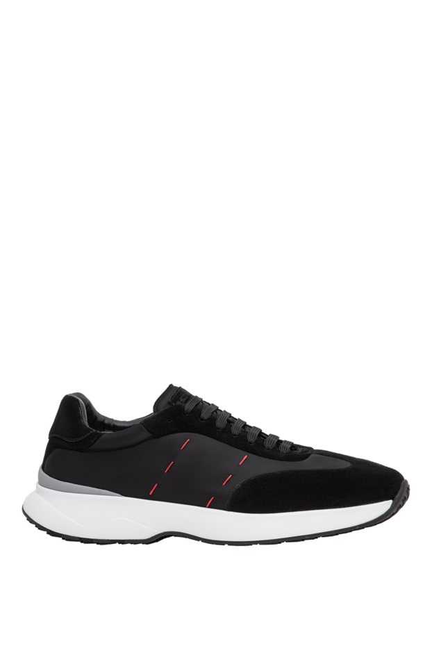 Black combination sneakers with contrasting details - photo 1