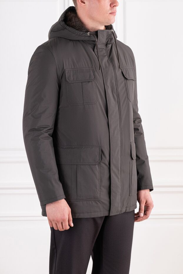 Seraphin төрт жамау қалтасы және жүн астары бар қоңыр түсті паркет 197059 - фото 3