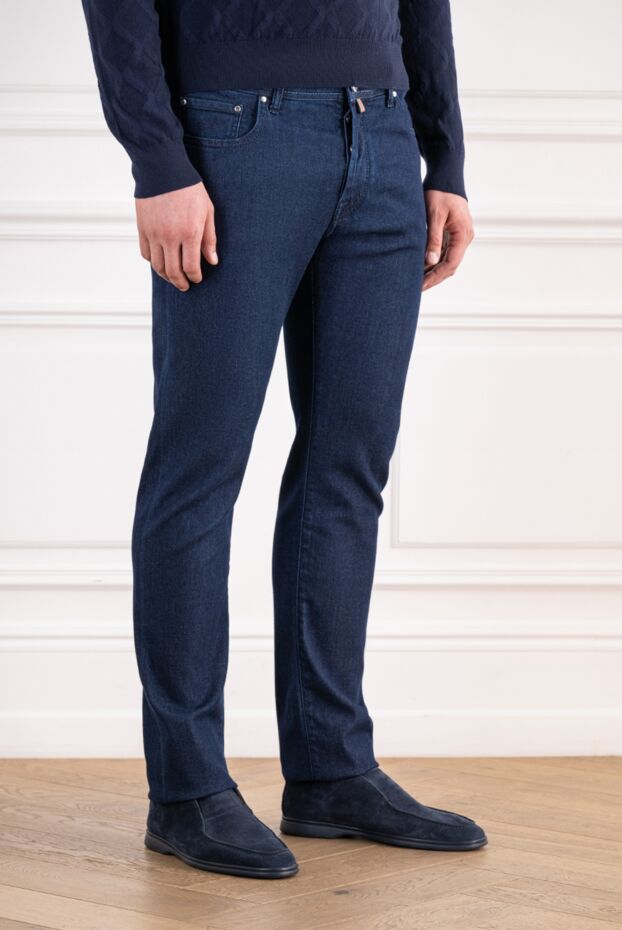 Jacob Cohen straight-leg jeans in a rich sapphire shade with a signature scarf 197126 - photo 3