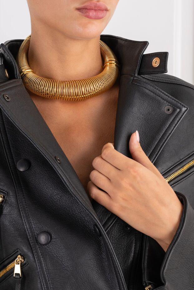 Alaia gold-tone spiral choker necklace with sculptural design 197135 - photo 3