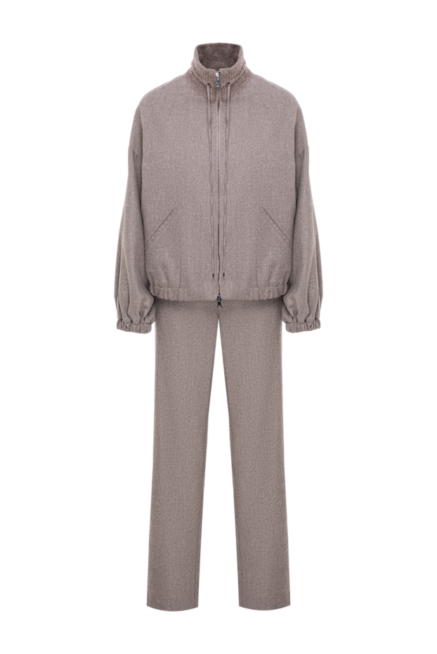 D.Exterior a loose knitted suit in a cappuccino shade with a detachable zipper 197139 - photo 1