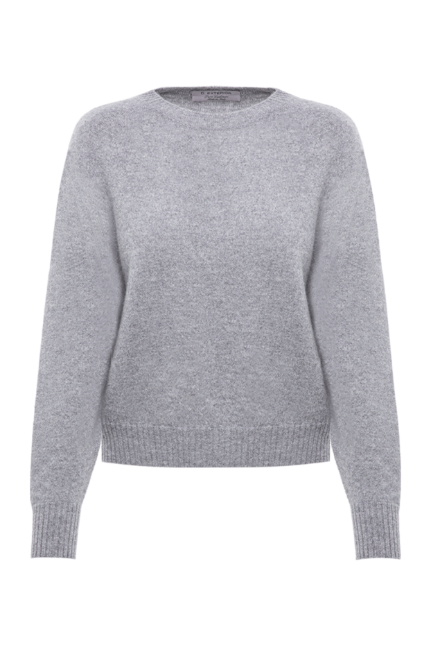 D.Exterior fine knit cashmere crew neck jumper in a marled steel shade 197151 - photo 1
