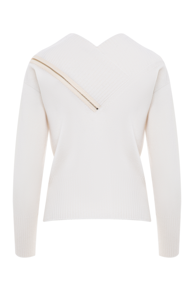 D.Exterior whipped cream knit pullover with asymmetrical zip 197152 - photo 2