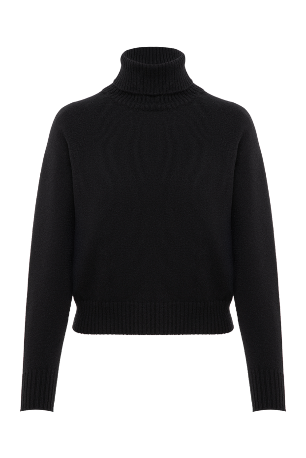 D.Exterior cropped charcoal cashmere turtleneck with a voluminous collar 197156 - photo 1
