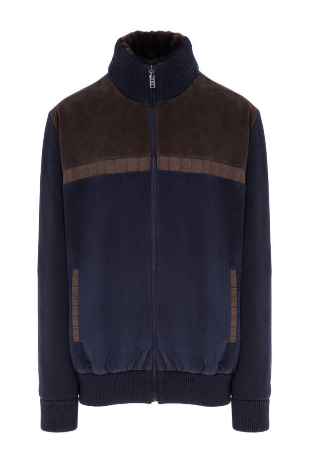 Zilli a cashmere bomber jacket with suede and crocodile leather details. 197452 - photo 1