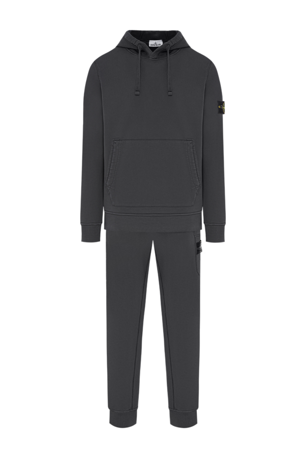 Stone Island брендті патчпен графит мақтадан жасалған спорттық костюм 197458 - фото 1