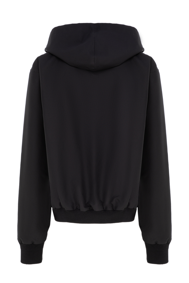Gucci men's black zip-up hooded bomber jacket with gg monogram lining 197497 - photo 2