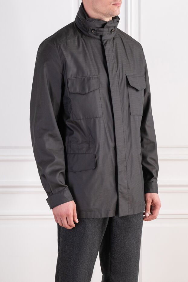 Loro Piana demi-season waterproof jacket with patch pockets and a hidden drawstring 197503 - photo 3