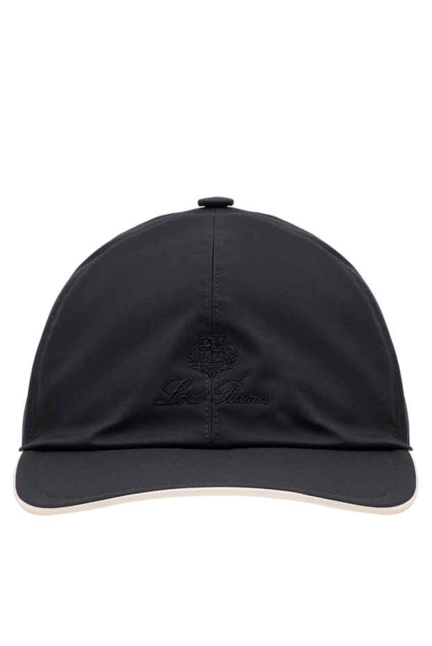 Loro Piana water-repellent blue six-panel baseball cap with contrast brim trim 197515 - photo 1