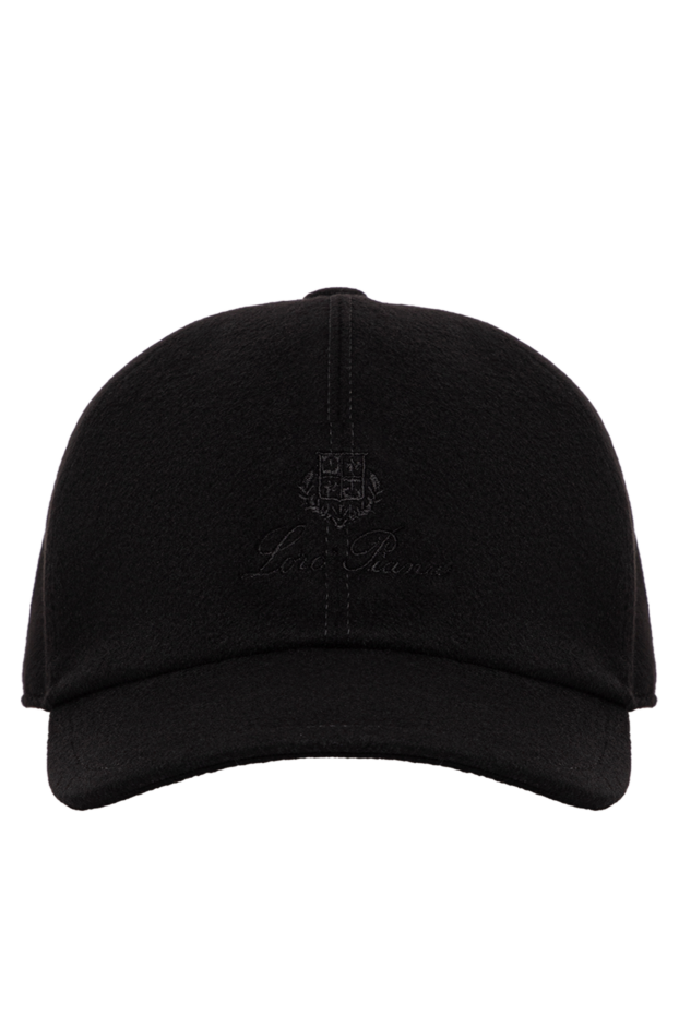 Loro Piana black cashmere baseball cap with storm system protective coating 197519 - photo 1