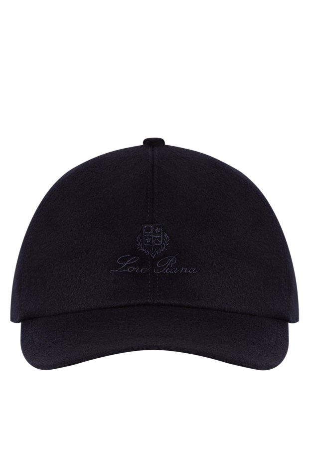 Loro Piana blue cashmere baseball cap with storm system water-resistant treatment 197522 - photo 1