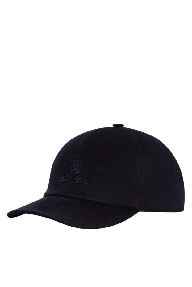 Loro Piana blue cashmere baseball cap with storm system water-resistant treatment 197522 - photo 3