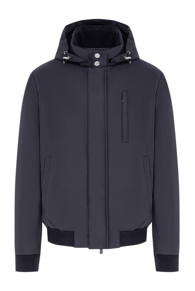 Lenoci insulated demi-season bomber jacket with a technologically advanced removable hood 197536 - photo 1