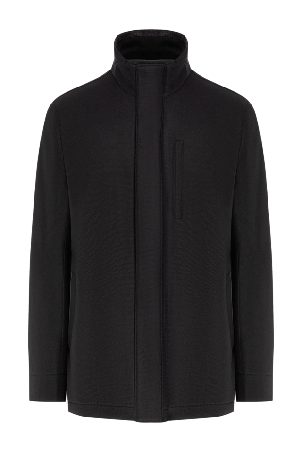 Lenoci premium wool short coat with a high stand-up collar 197539 - photo 1