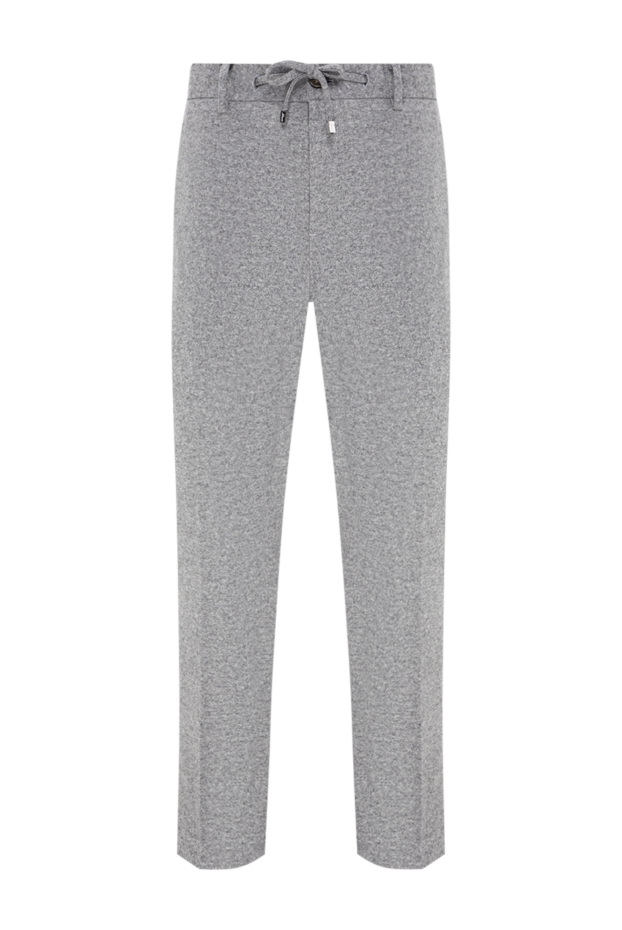 Lenoci straight-cut flannel trousers made of fine natural wool 197546 - photo 1