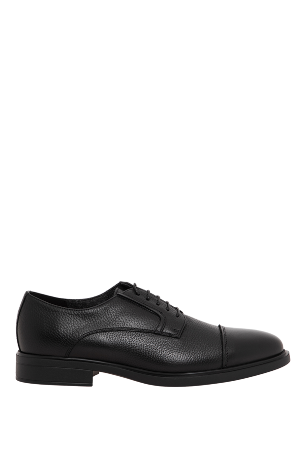Doucal`s textured anthracite derby shoes with a lightweight flexible sole 197559 - photo 1
