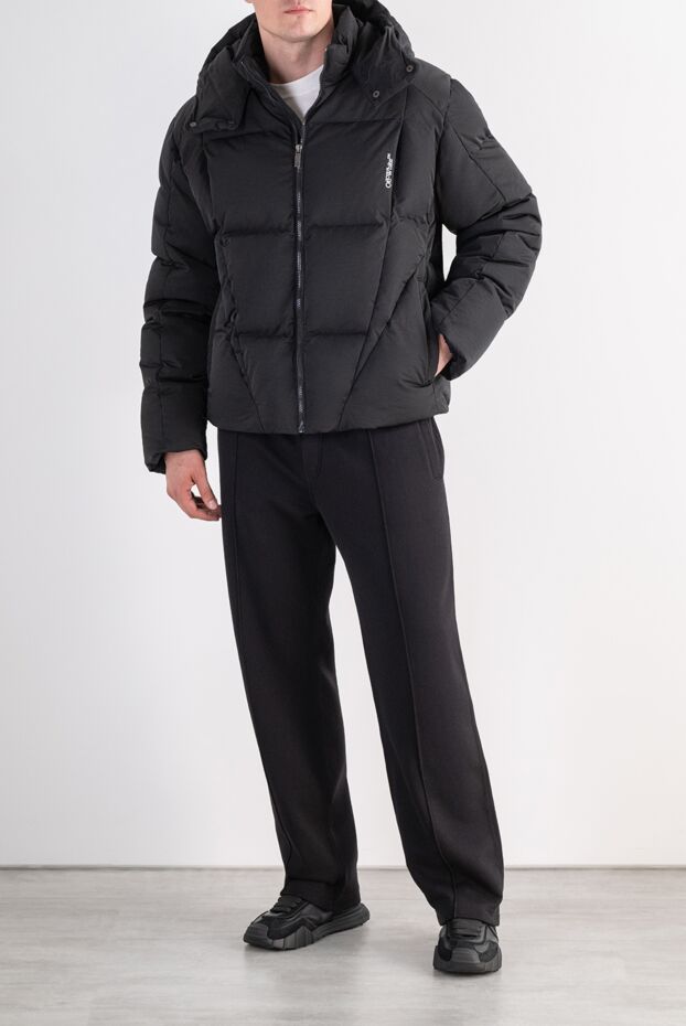 Off-White объемный стеганый пуховик с глубоким капюшоном на кнопках 197662 - фото 2