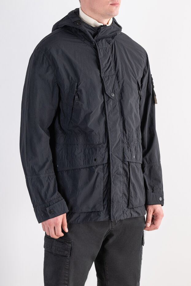 Stone Island қорғаныш капюшонымен ghost piece техникалық далалық күртешесі 197760 - фото 3