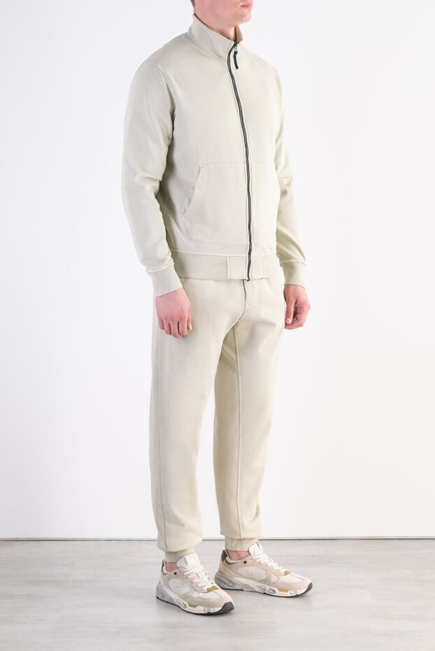 Stone Island комфортный хлопковый костюм с культовым патчем компаса 197768 - фото 3