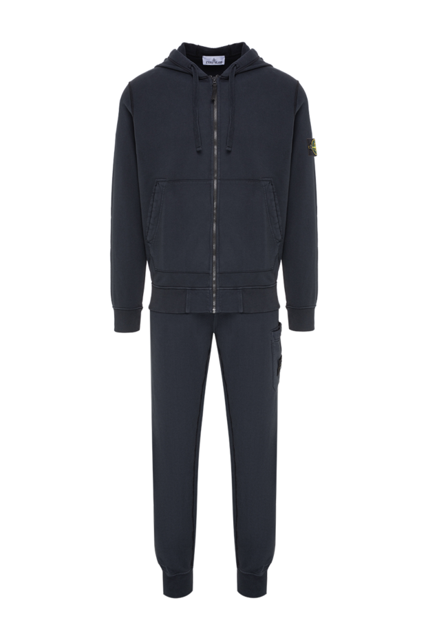 Stone Island хлопковый костюм с зип-худи и накладными карманами 197783 - фото 1