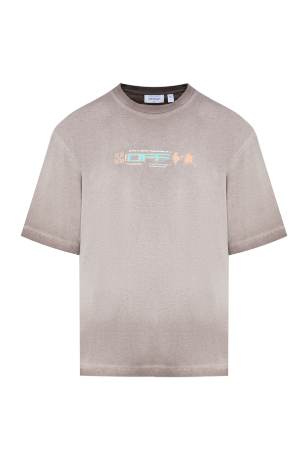 Off-White хлопковая футболка archigeography arrow skate tee в эстетике стритвира 197839 - фото 1