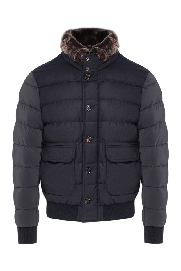 Moorer men's down-filled bomber jacket in signature deep navy 197848 - photo 1