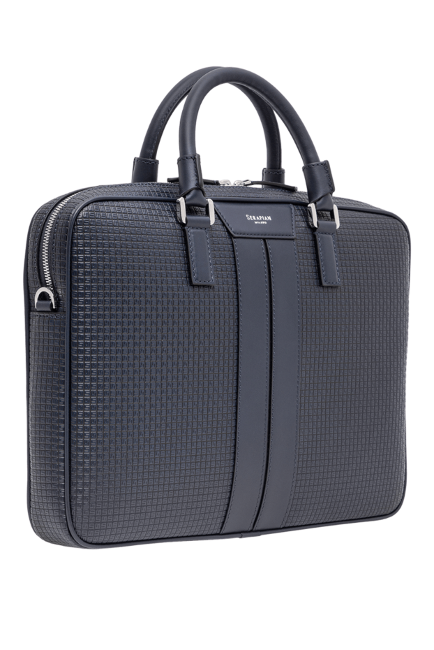 Serapian an exquisite blue stepan briefcase with calfskin inserts 197849 - photo 3