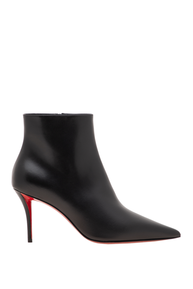 Christian Louboutin ботильоны miss z booty с заостренным носком из черной телячьей кожи 197862 - фото 1