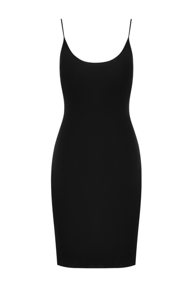 Black bodycon slip dress with open back - photo 1