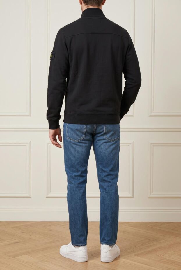 Stone Island мужской свитшот на молнии с воротником-стойкой 197881 - фото 2