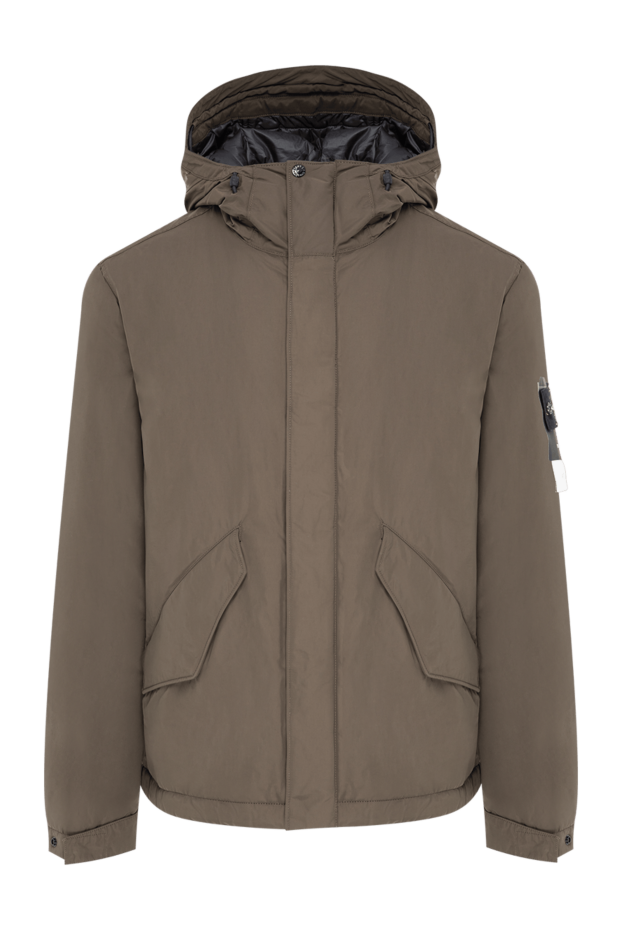 Stone Island ерлерге арналған жылытылған парка күртешесі, фирмалық көмір сұр түсті 197891 - фото 1