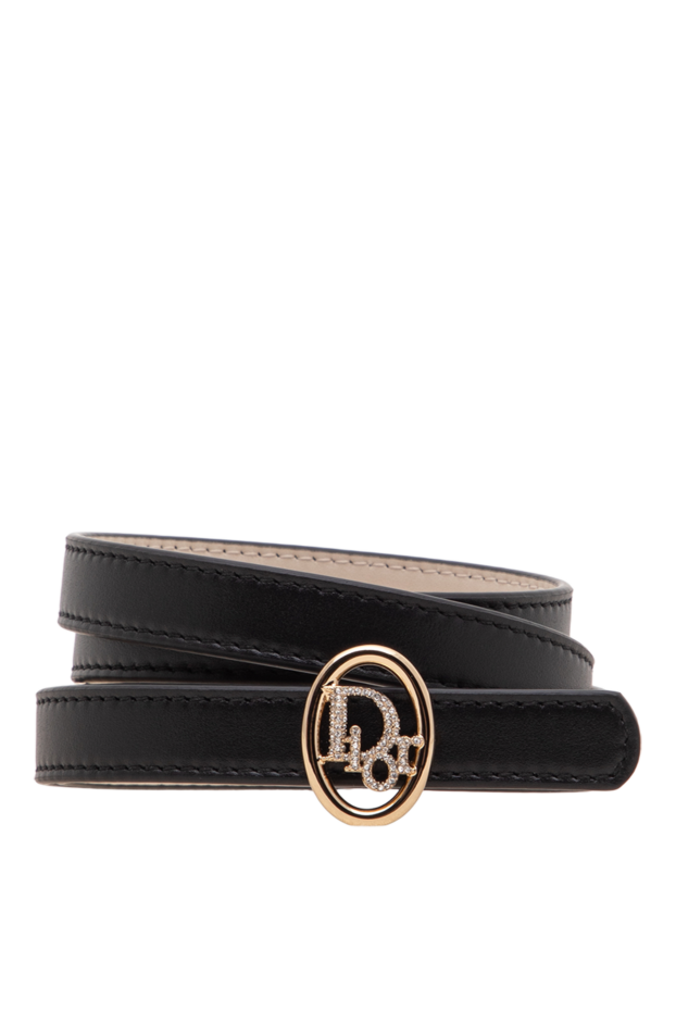 Dior oblique women's slim reversible belt with crystal pave 197901 - photo 1