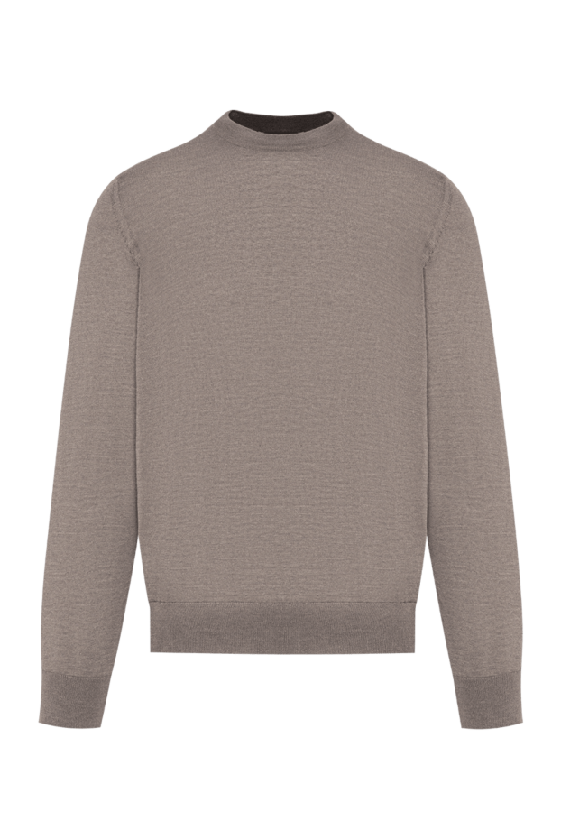 Zilli a knitted jumper with a round neck, made in a taupe shade 197916 - photo 1