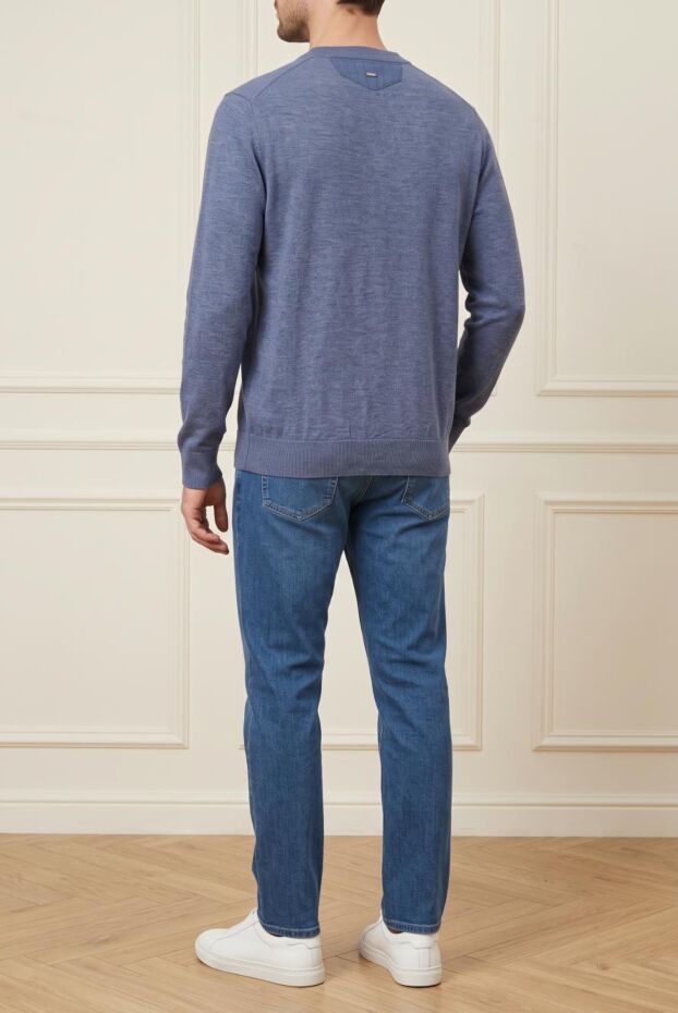 Zilli a knitted jumper with a round neck in a sophisticated shade of grey-blue 197917 - photo 2