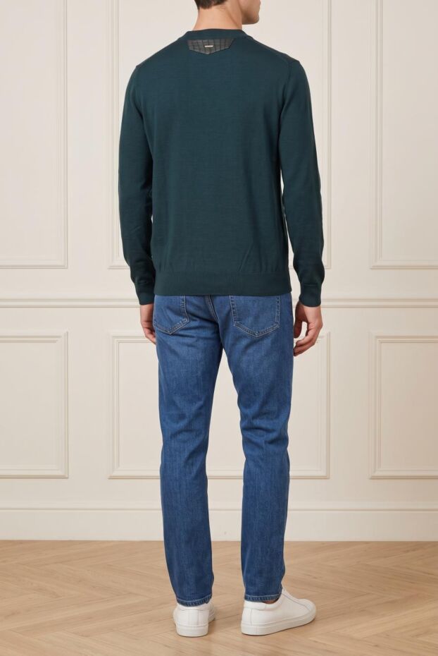 Zilli emerald green crew neck knit jumper 197918 - photo 2