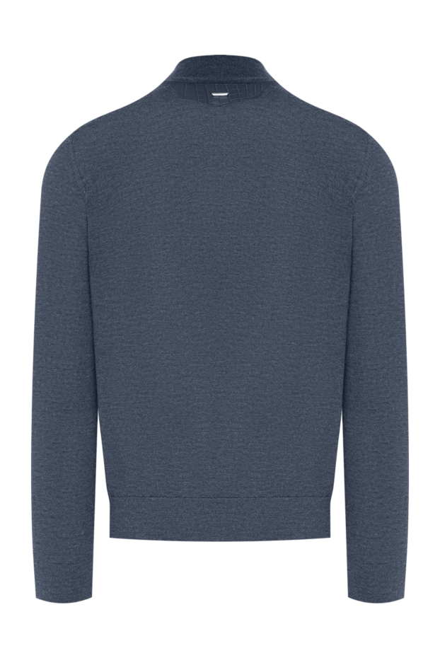 Zilli men's knitted cardigan with a zip and a stand-up collar 197920 - photo 3