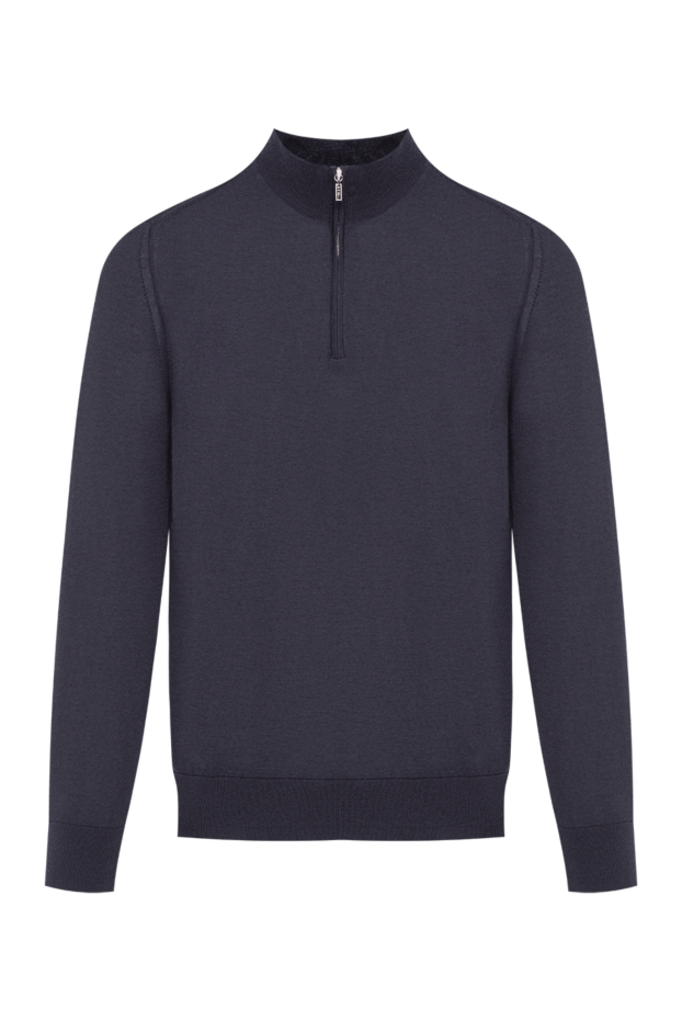 Zilli men's luxury troyer in a noble dark blue color 197938 - photo 1