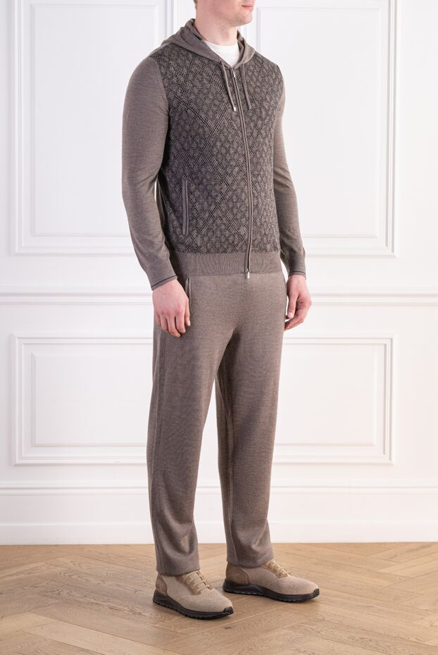 Zilli combined knitted suit with jacquard trim and hood 197945 - photo 3